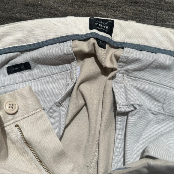 J  CREW 484 Slim-fit stretch chino pant- khaki W31" L30' - Picture 4 of 5